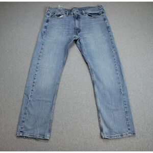 Levis Jeans Mens 38 x 30 Blue 513 Cotton Blend Stretch Athletic Taper